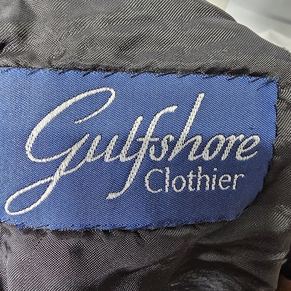 Gulfshore Clothier TG size 42 Drop 6R Gray and blue stripped Blazer - Picture 4 of 7